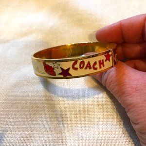 Coach gold bangle bracelet